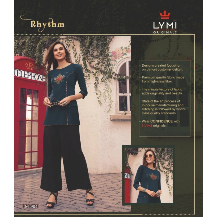 Lymi Rhythm Heavy Muslin Embroidery Tops Catalog